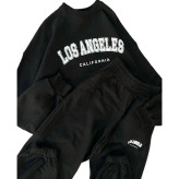 ست بلوز شلوار توکرکی طرح LOS ANGELES